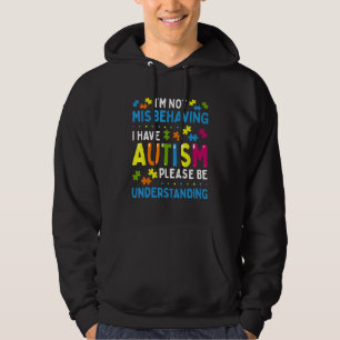 Moletom Consciência Autista Não estou me comportando mal,