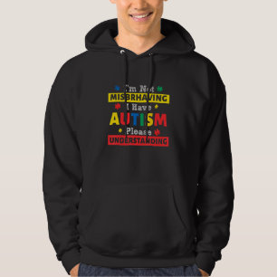 Moletom Consciência Autista Não estou me comportando mal,