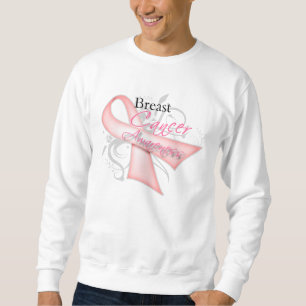 Moletom Consciência cor-de-rosa do cancro da mama da fita