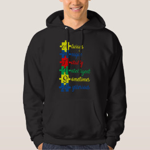 Moletom Consciência do Autismo Sempre Único Totalmente Int