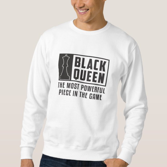 Moletom Conselho de Xadrez Conselho de Xadrez Rainha Negra (Frente)