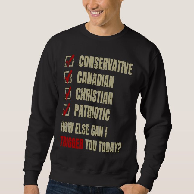 Moletom Conservative Canadian Christian Patriotic (Frente)