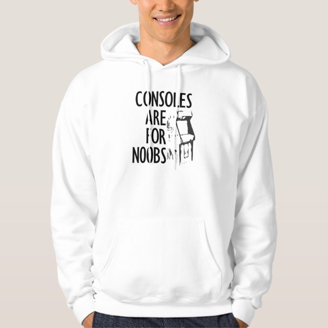 Moletom Consolas são para Hoodie Noobs (Frente)