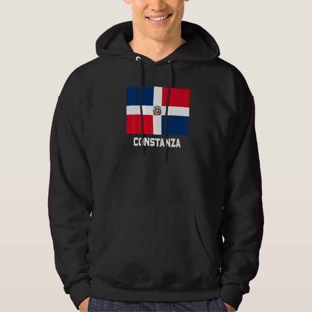 Moletom Constanza República Dominicana Flag Emblem Escudo  (Frente)