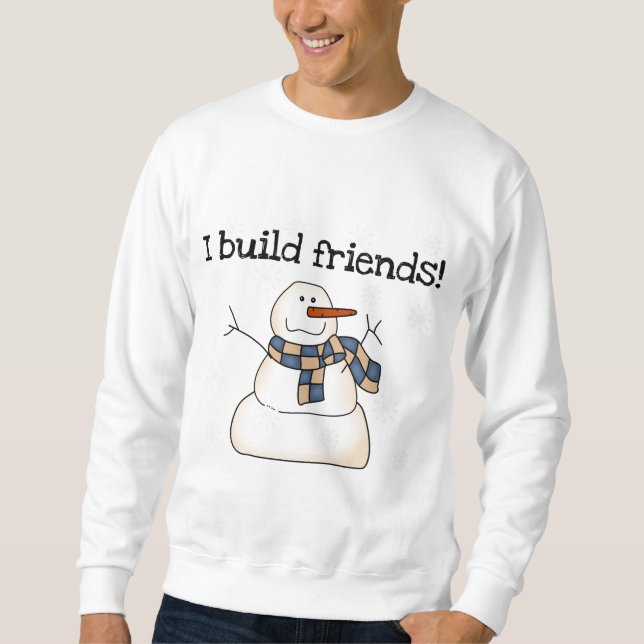 Moletom Construindo Amigos da Neve Winter Snowman (Frente)