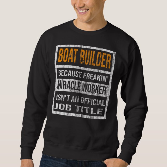 Moletom Construtor de barcos porque mulheres trabalhadoras (Frente)