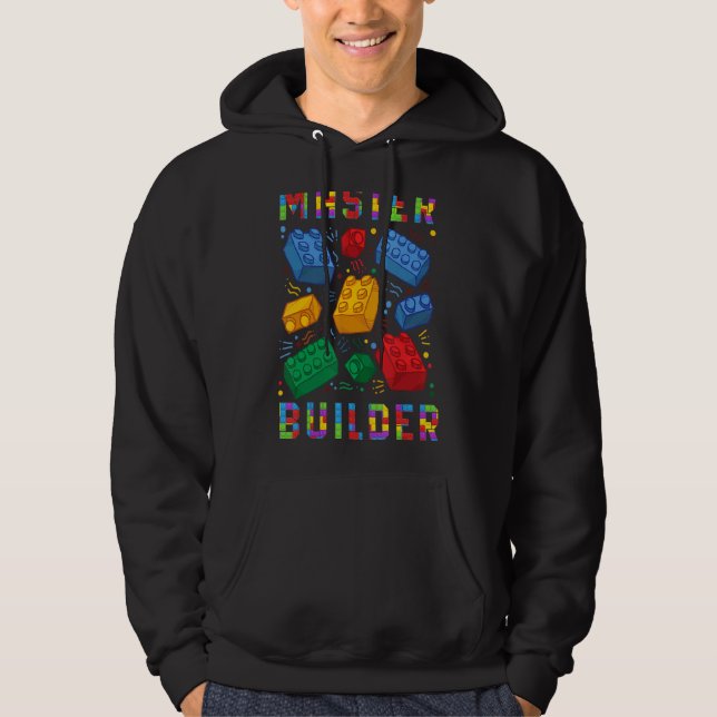 Moletom Construtor de tijolos bloqueia construtor mestre c (Frente)