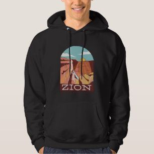 Moletom Contorno do Skyline Silhouette do Zion National Pa