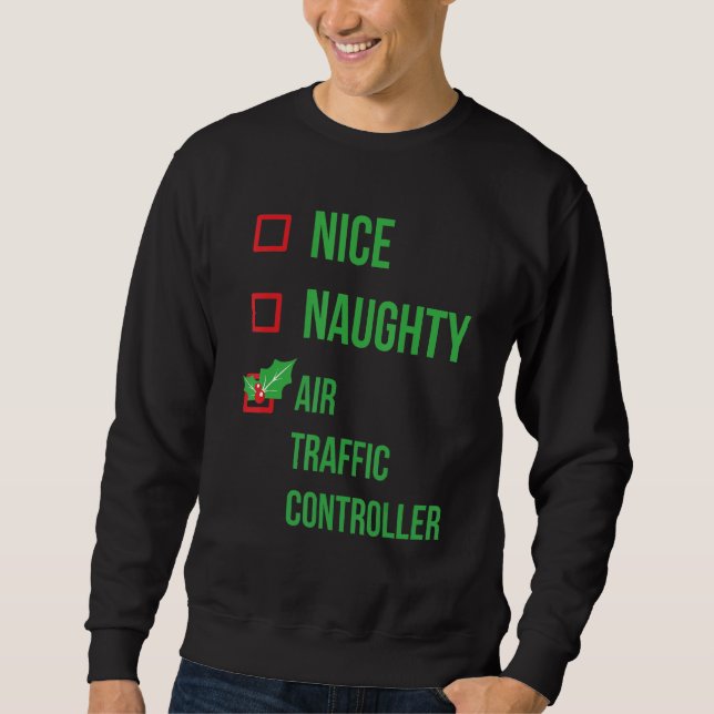 Moletom Controladora de Tráfego Aéreo Funny Pajama Natal (Frente)