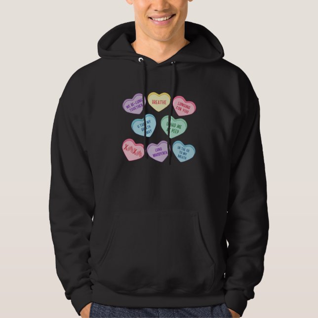 Moletom Conversation Hearts Respiratory Therapist Valentin (Frente)