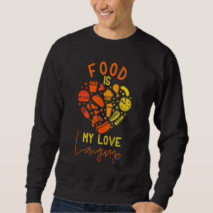 Moletom Cook Chef Foodie Retro Comida É Minha Língua De Am