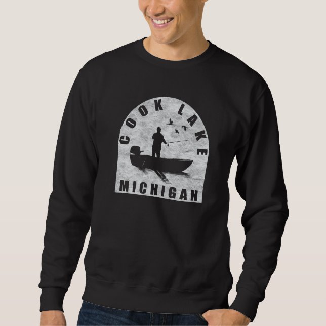 Moletom Cook Lake Fisheries Michigan (Frente)