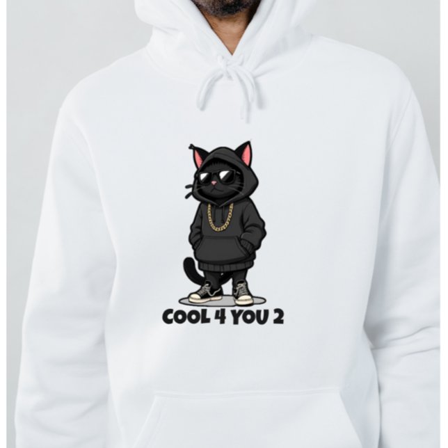 Moletom Cool Cat – Design de Gato de Streetwear Di (Criador carregado)