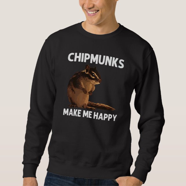 Moletom Cool Chipmunk For Men Women Squirrel Whisperer  Ro (Frente)
