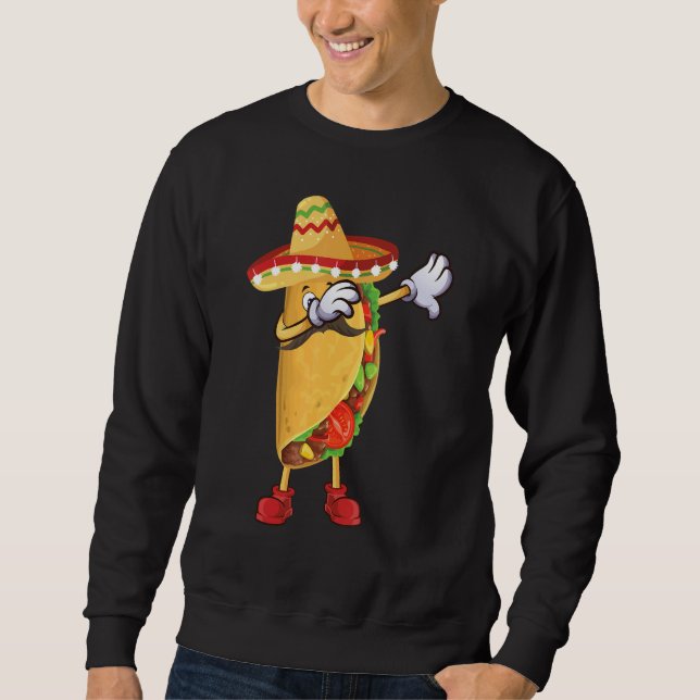 Moletom Cool Taco For Men Women Cinco De Mayo Fiesta Mexic (Frente)
