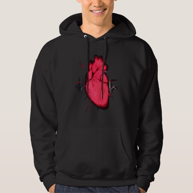 Moletom Cool Trippy Anatomical Heart for Doctors & Synthwa (Frente)