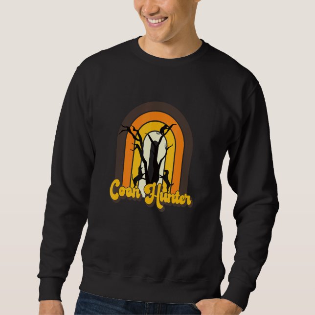Moletom Coon Hunter Retro Look Coonhound Dogs Treing Rac (Frente)