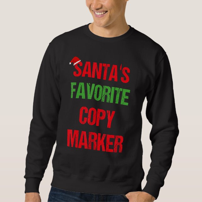 Moletom Copiar o Marker Engraçado Natal do Pajama (Frente)