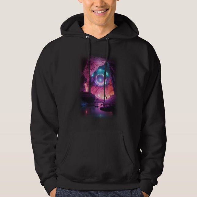 Moletom Cor-de-rosa 3D brilhante (Frente)