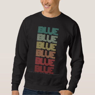 Moletom Cor do Jogo de Guerra do Campo AZUL da Equipe Retr