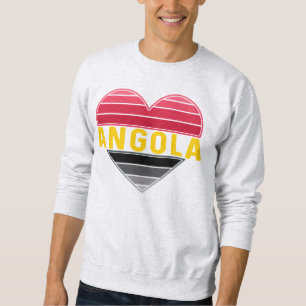 Moletom Coração Angolano, Eu Adoro Angola