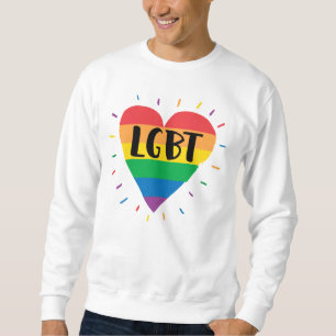 Moletom Coração Arco-Íris LGBT