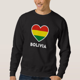 Moletom Coração da Bandeira da Bolívia
