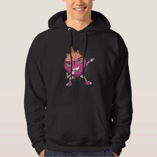 Moletom Coração Dabbing Unicórnio coroa de flor sorriso am