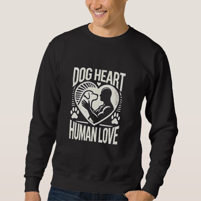 Moletom Coração de Cão Amor Humano (Frente)