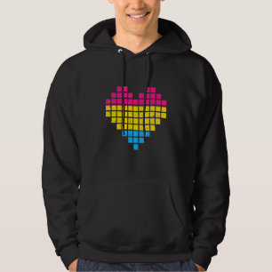 Moletom Coração de Pixel Pansexual LGBT Q Gaymer Orgulho R