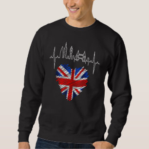 Moletom Coração Latejante do Horizonte de Londres Reino Un