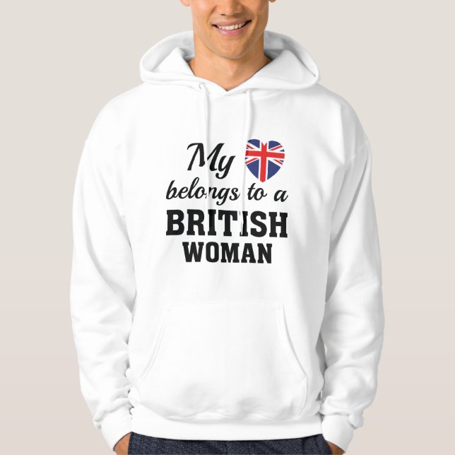 Moletom Coração Pertence Britânico (Frente)