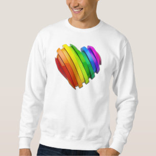 Moletom Coração tridimensional escultural do SlipperyJoe b