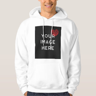 Moletom Coração vermelha com imagem personalizada