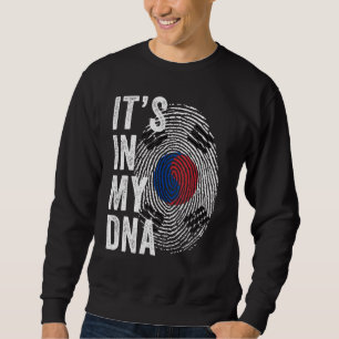 Moletom Coreia do Sul Está no meu DNA, Fingerprina Sul-Cor