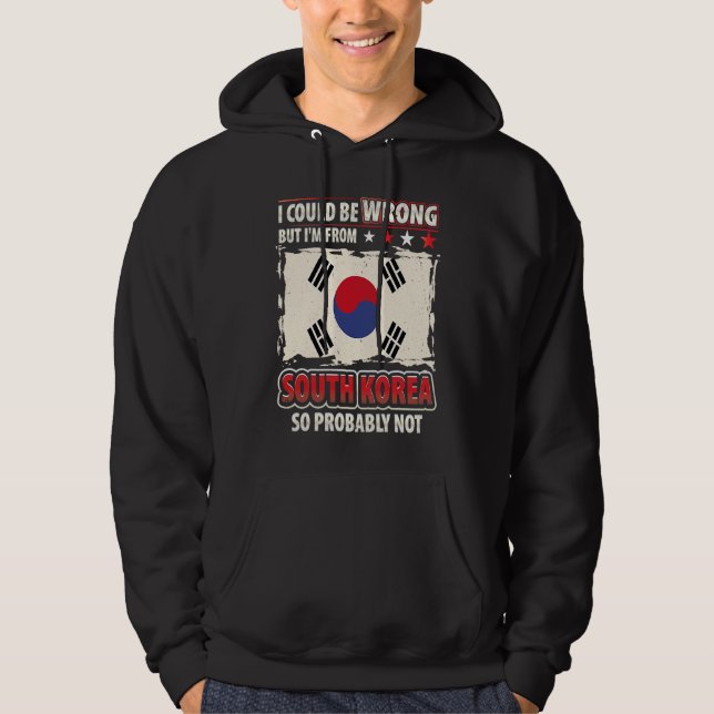 Moletom Coreia do Sul Não Estou Errado Sou Coreano Bandeir (Frente)