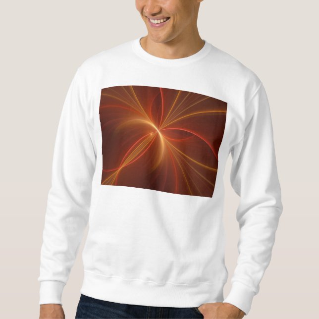 Moletom Cores Quentes Modernas de Arte Fractal Mística Abs (Frente)