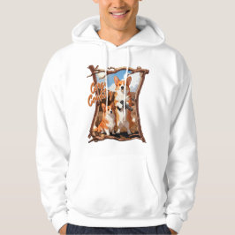 Moletom Corgi Country – Funny Corgi Tee, Rustic Americana