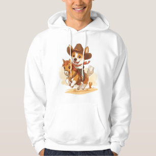 Moletom Corgi Cowboy � Cão de Rodeio Western