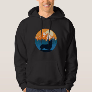 Moletom Corgi Dog Silhouette Sunset Mountain Forest Corgi