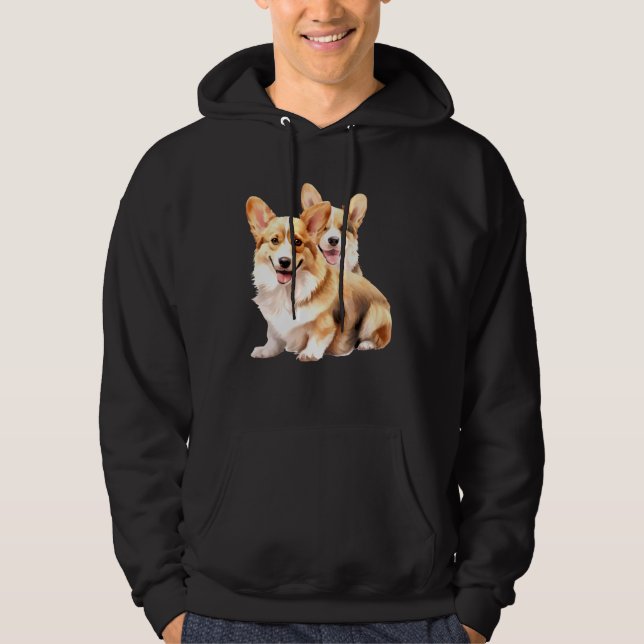 Moletom Corgi Dogs x Welsh Corgi (Frente)