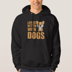 Moletom Corgi Life É Melhor Com Cães