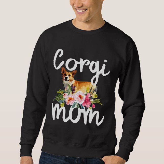 Moletom Corgi Mãe Welsh Corgi Proprietário do Cachorro Flo (Frente)