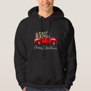 Moletom Corgi Red Truck Natal Santa Hat Xmas
