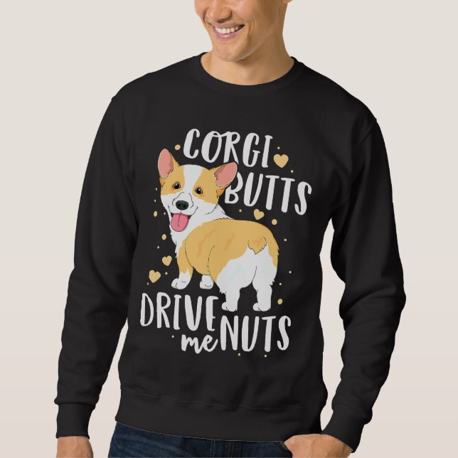Moletom Corgi Welsh Dog Bumbuns Me Levam A Loucos (Frente)