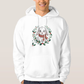 Moletom Coroa de Coelho de Natal – Coelhinhos Festivos de