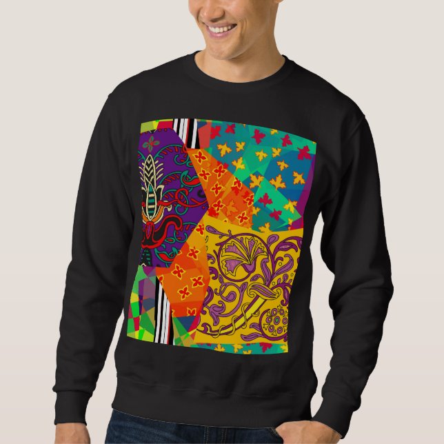 Moletom Corpo Festivo Turco Indiano Mandala (Frente)