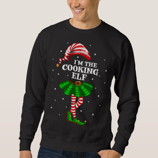 Moletom Correspondente Grupo Familiar Eu sou o Elf Christm (Frente)