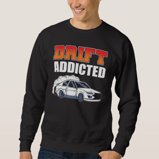 Moletom Corrida de Carros Drift Viciados em Derrapagem (Frente)