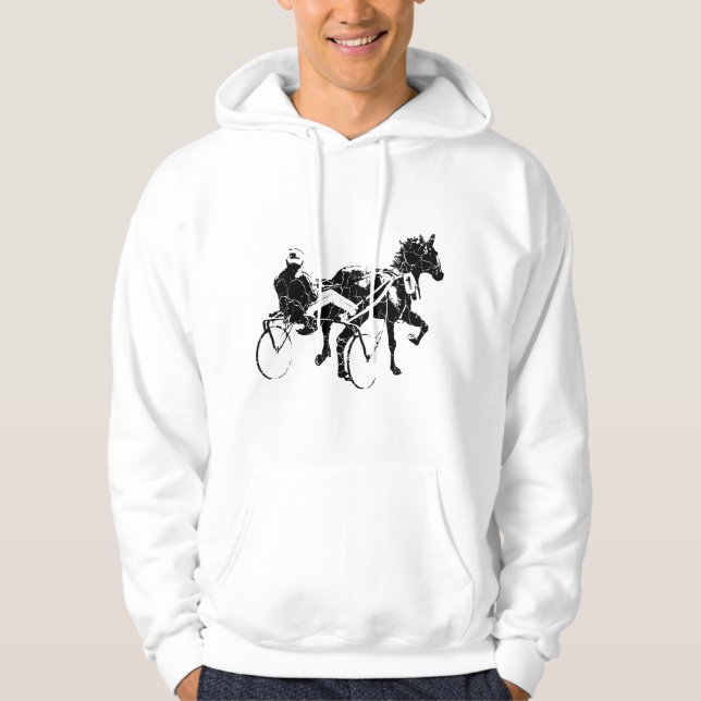 Moletom Corrida de cavalos desportivos de corrida de arrei (Frente)